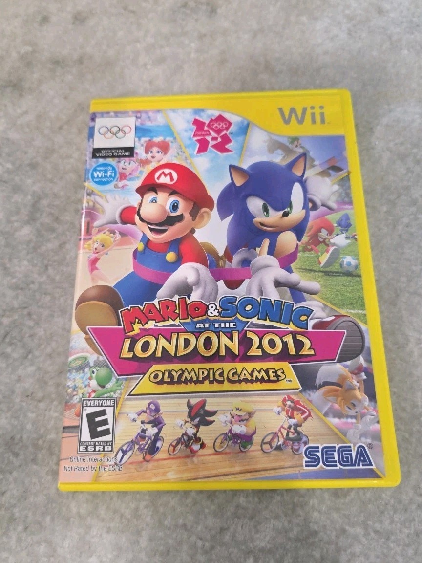 Mario & Sonic at the London 2012 Olympic Games Nintendo Wii + Manual Tested