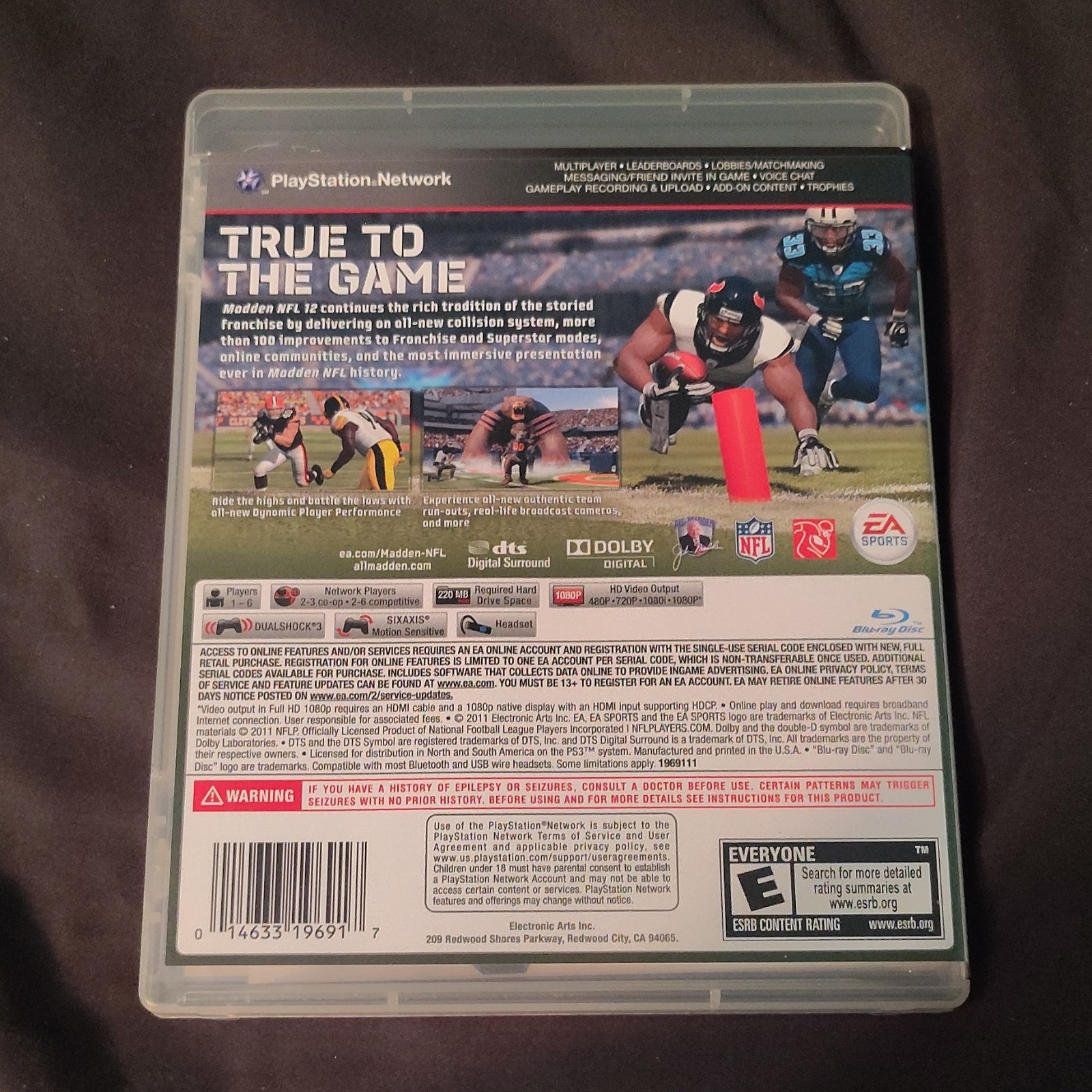 EA SPORTS Madden NFL 12 Hall of Fame Edition PS3 2011 CIB E NTSC-U/C