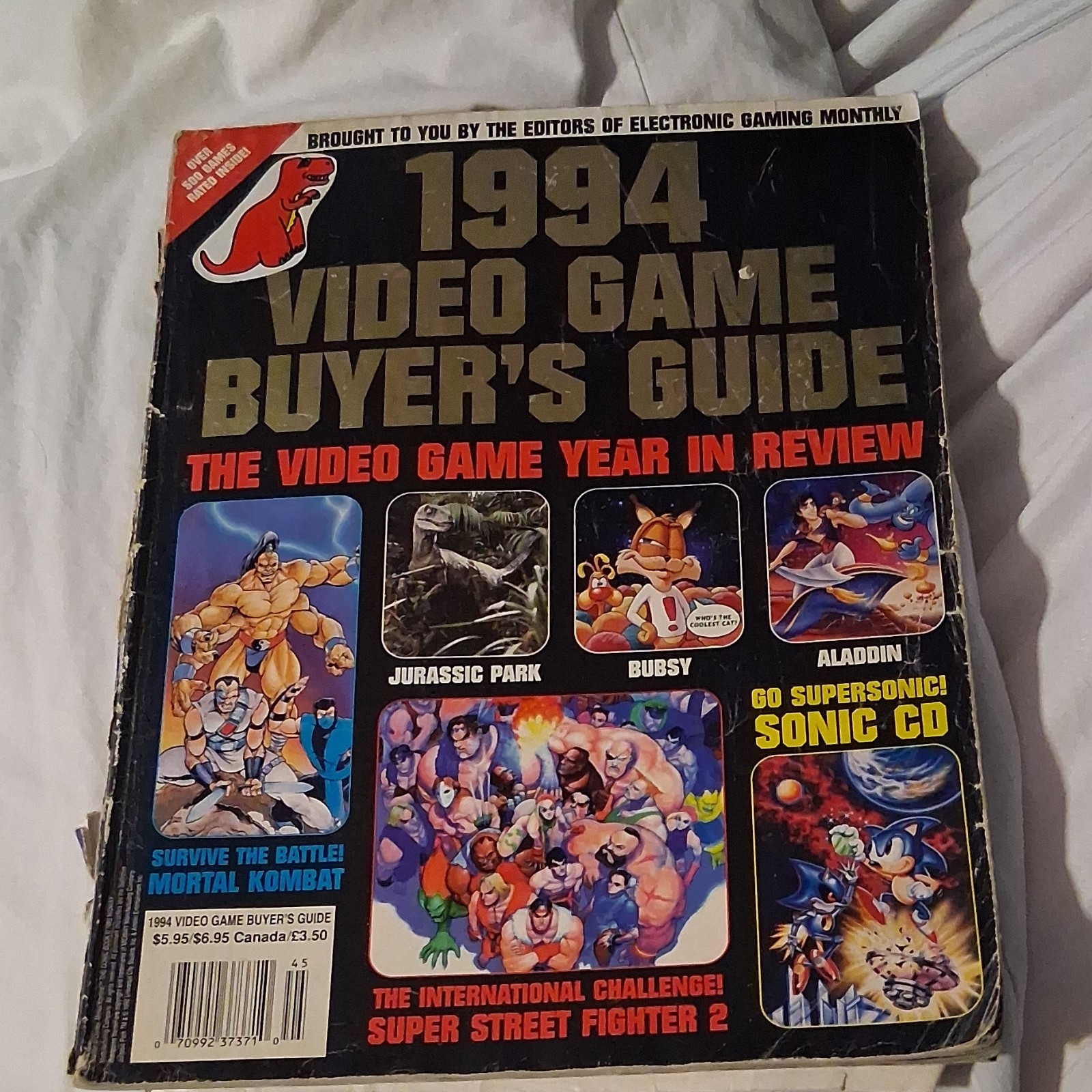 Electronic Gaming Monthly 1994 Video Game Buyer’s Guide Magazine Sonic Mortal K…