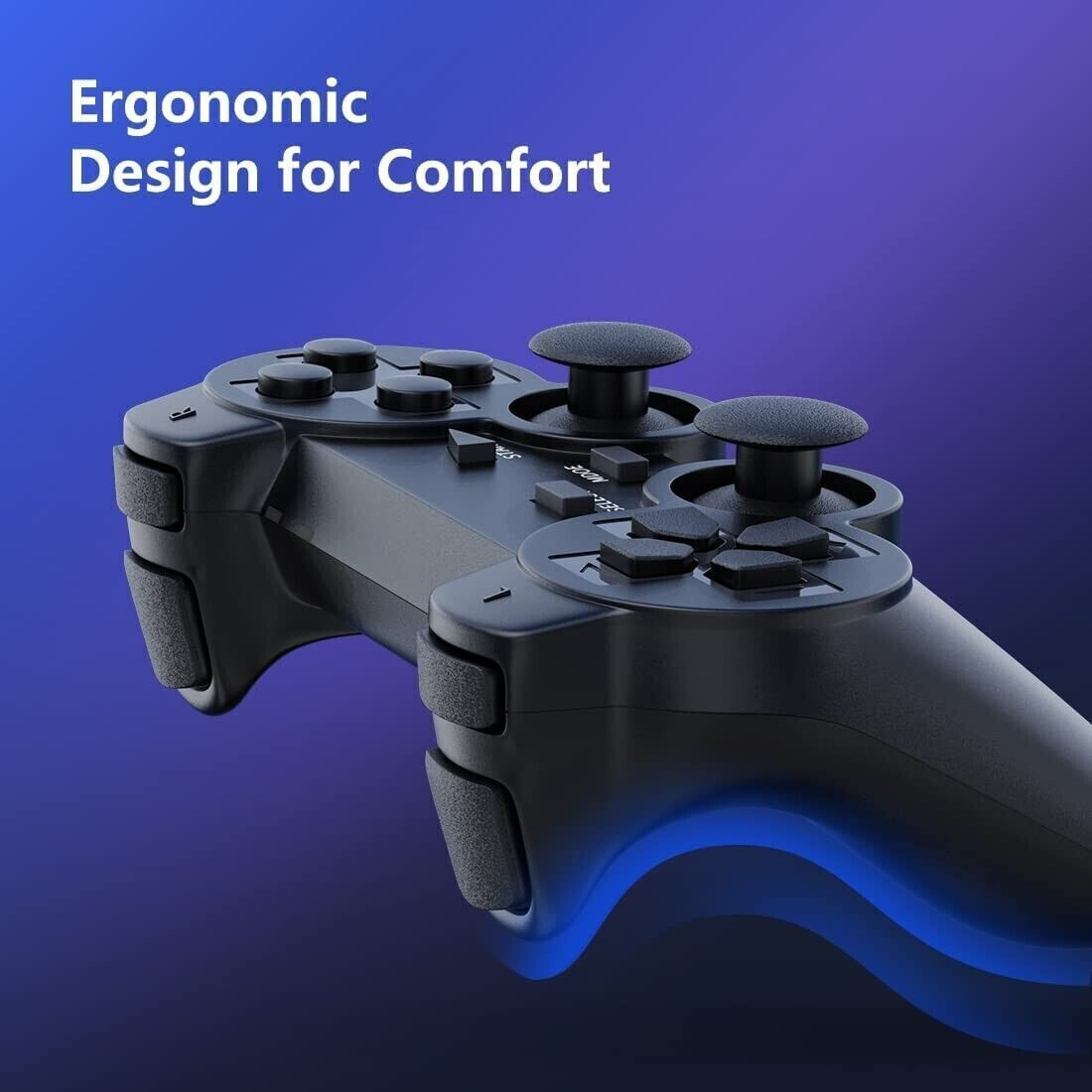 2x For Sony PS2 2.4G Wireless Twin Shock Game Controller Joystick Joypad