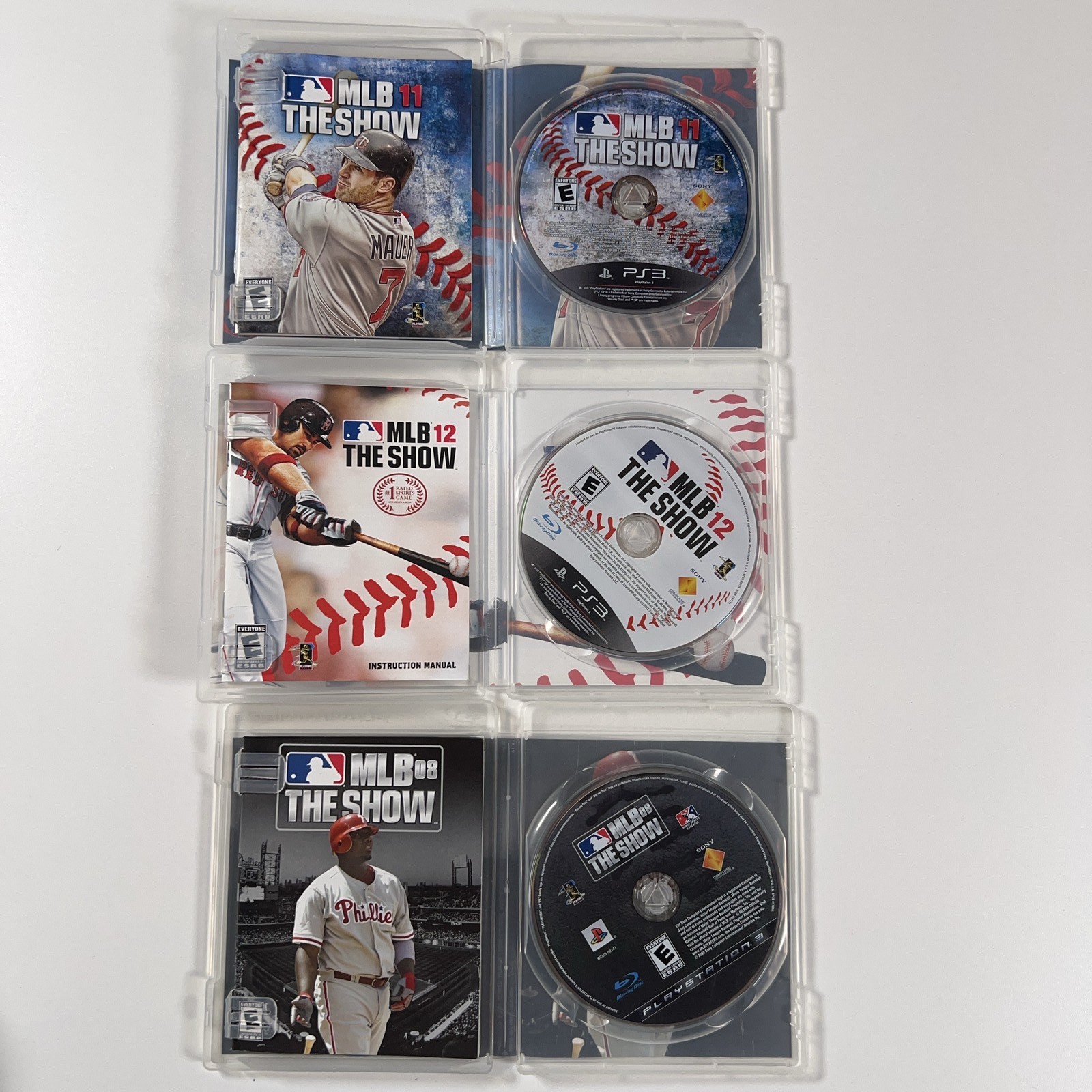 MLB The Show 08 11 12 13 14 16 PlayStation 3 Sony 6 Game Lot TESTED