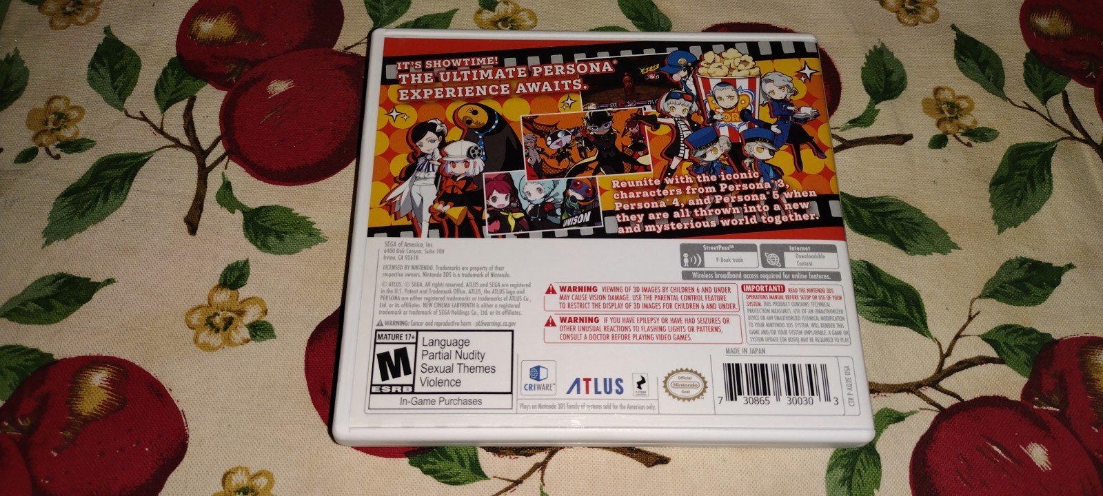 PERSONA Q2 NEW CINEMA LABYRINTH FOR NINTENDO 3DS SYSTEM AUTHENTIC USA COMPLETE