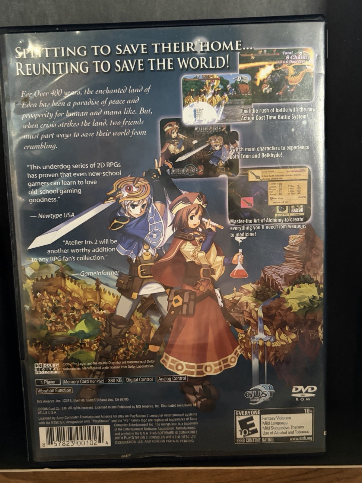 Atelier Iris 2: The Azoth of Destiny (Sony PlayStation 2, 2006) – CIB