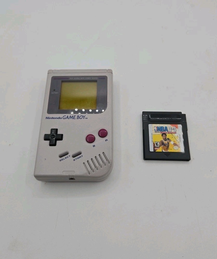 Nintendo Game Boy Original DMG-01 – Tested & Working , Bundle Game NBA No Back