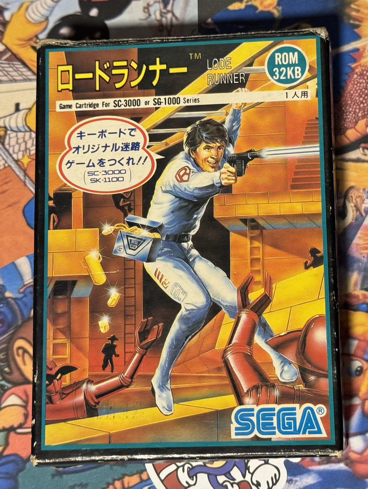 Lode Runner Sega SG-1000 Mark III In Box Japan Import US Seller TESTED