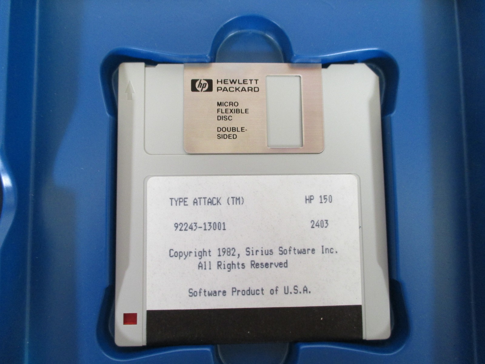 Vintage HP “Type Attack” PC Game On 3.5″ Floppy Disk
