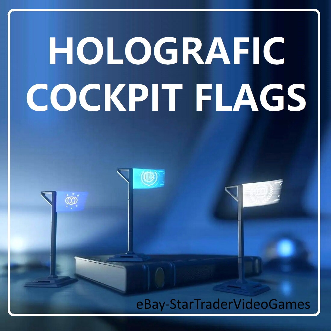 STAR CITIZEN – HOLOGRAFIC COKPIT MINI-FLAG (3 VERSIONS)