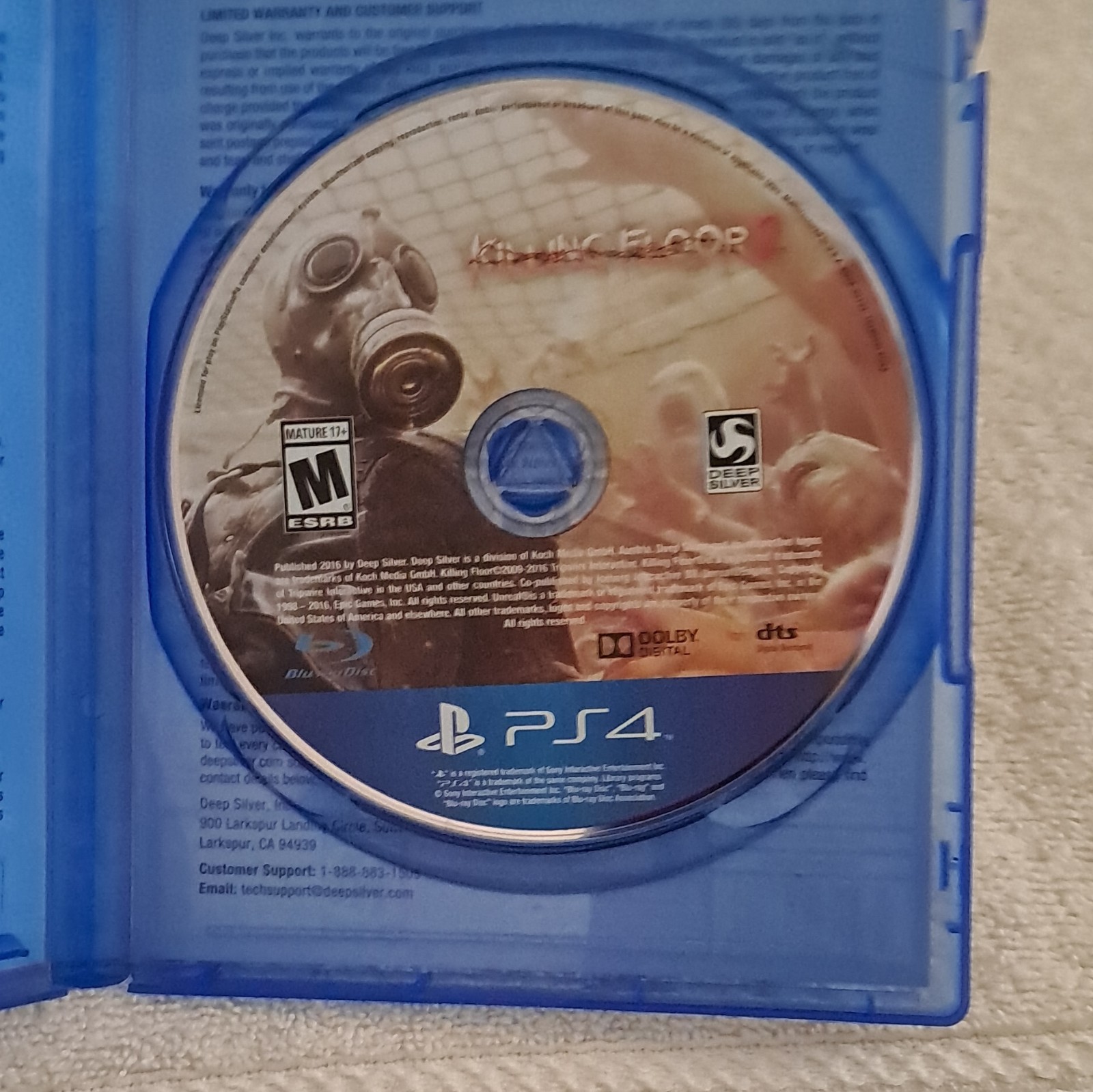 Killing Floor 2 Multiplayer Shooter PS4 M NTSC-U/C 2016 Deep Silver