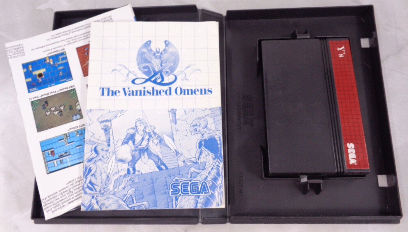 Ys: The Vanished Omens SMS (Sega Master System, 1988) TESTED, WORKING