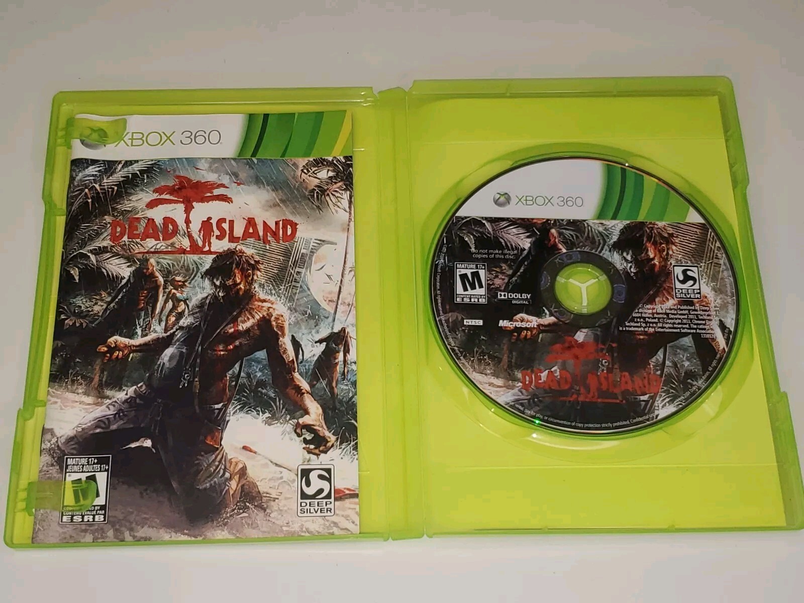 Original 2011 Dead Island Deep Silver XBOX 360 RPG Video Game Complete Tech Land