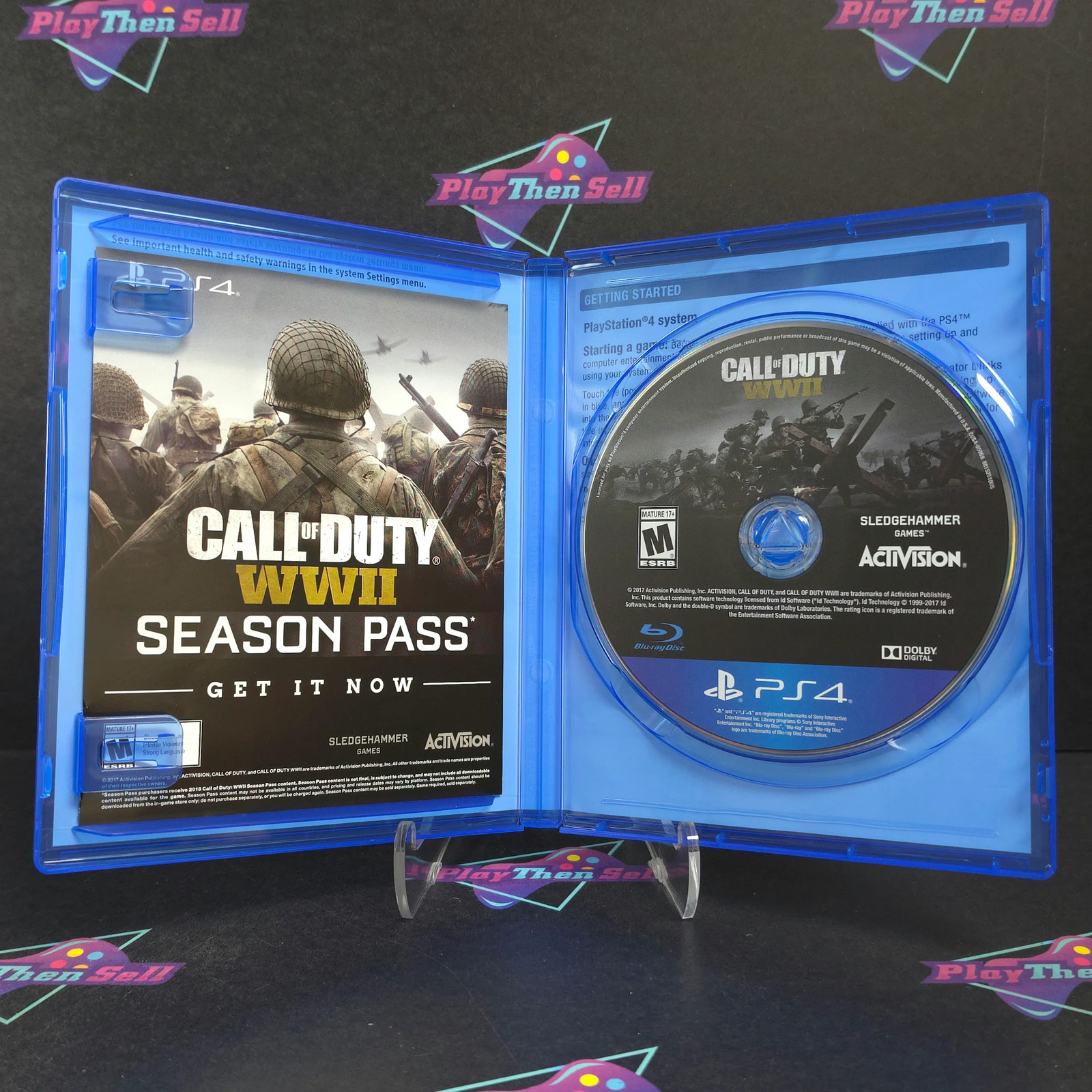 Call of Duty WWII PS4 PlayStation 4 Dog Tag Complete – – 1 Year Warranty