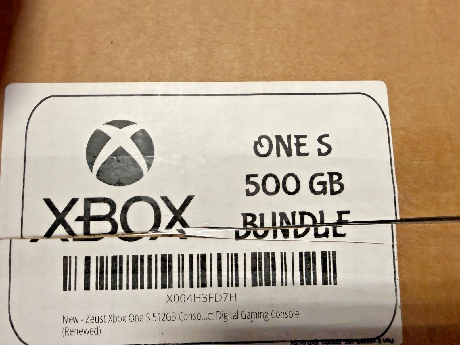 Microsoft Xbox One S 512GB Digital Console White with Wireless Controller 120FPS