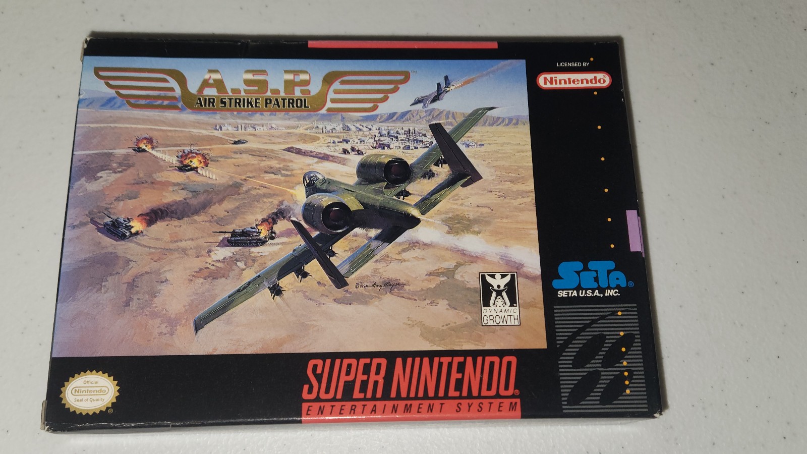 A.S.P. Air Strike Patrol (SNES) Super Nintendo CIB