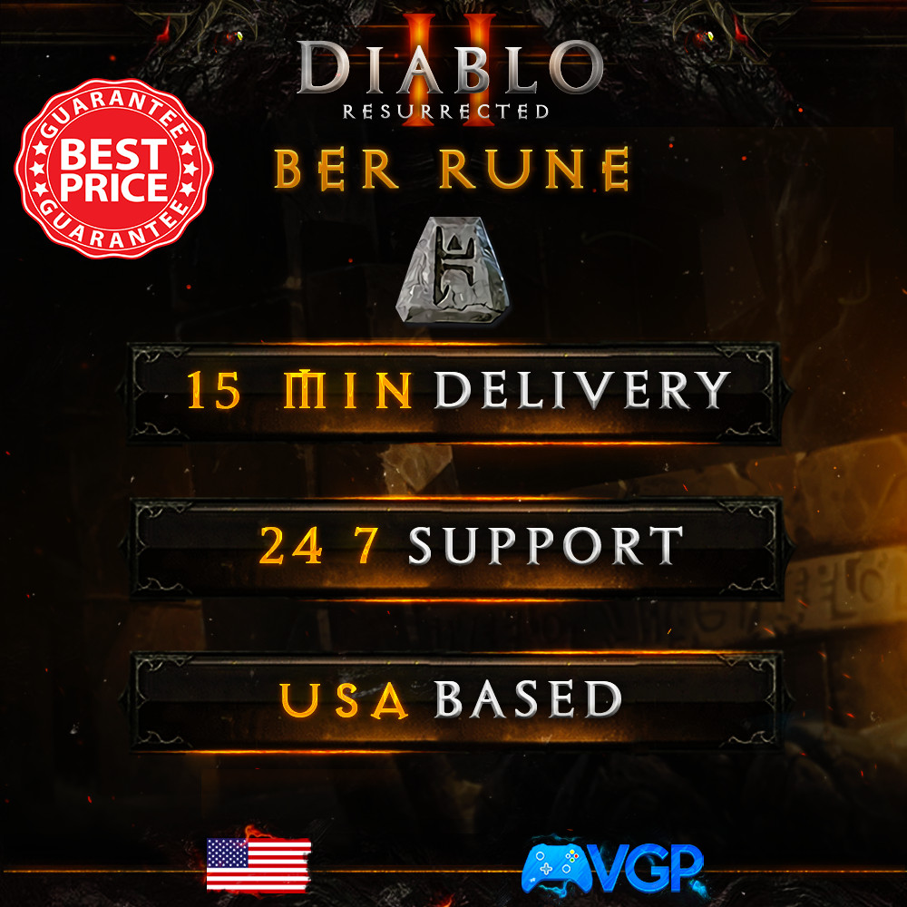 BER Rune – Diablo 2 Resurrected Runes 🔥 D2R Runes 🔥 Fast & Safe |🔥 PC ONLY 🔥
