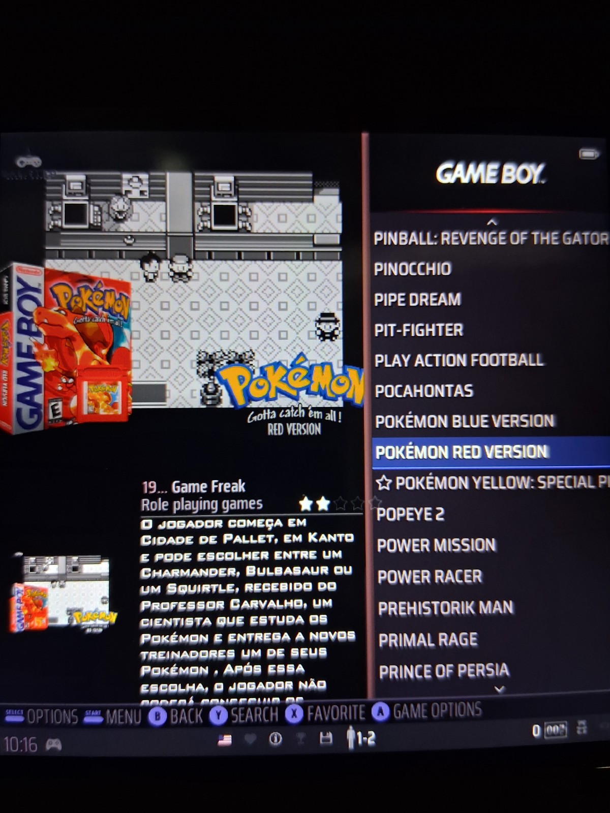 4″ Screen Handheld Console With Pokemon Retro Collection & 10k+ Legendary Games