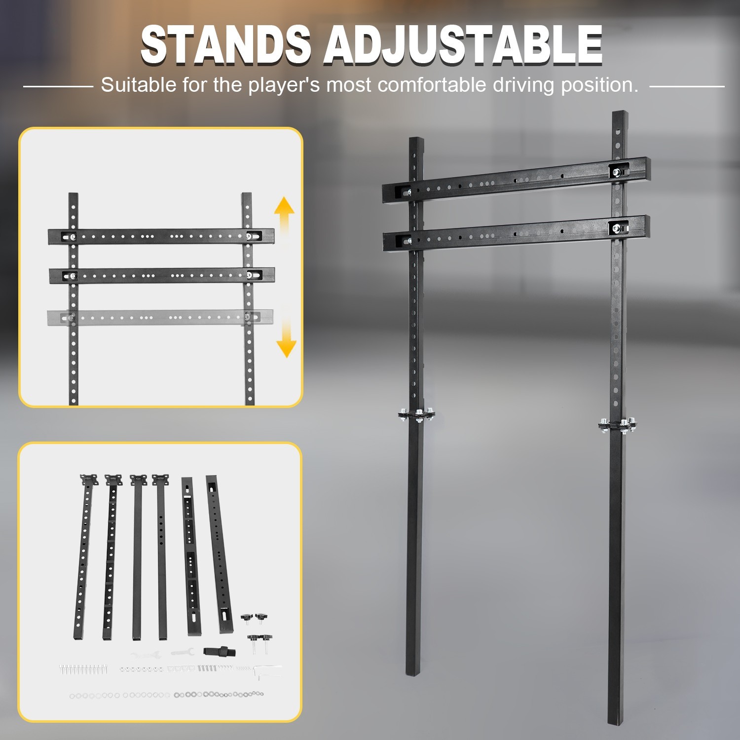 Marada Monitor Stand Adjustable TV Position 24 to 60 inch for TVs & PC Monitors