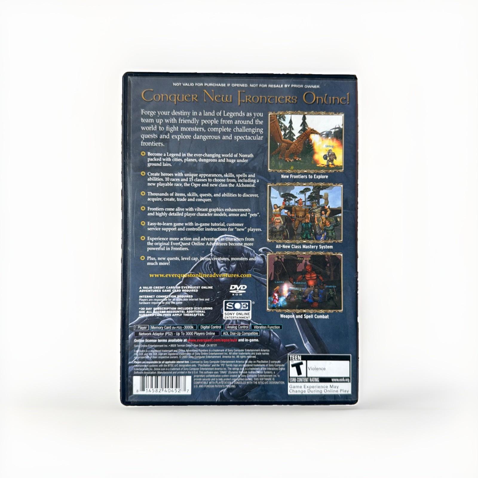 EverQuest Online Adventures: Frontiers (PS2) – Authentic CIB Good Condition