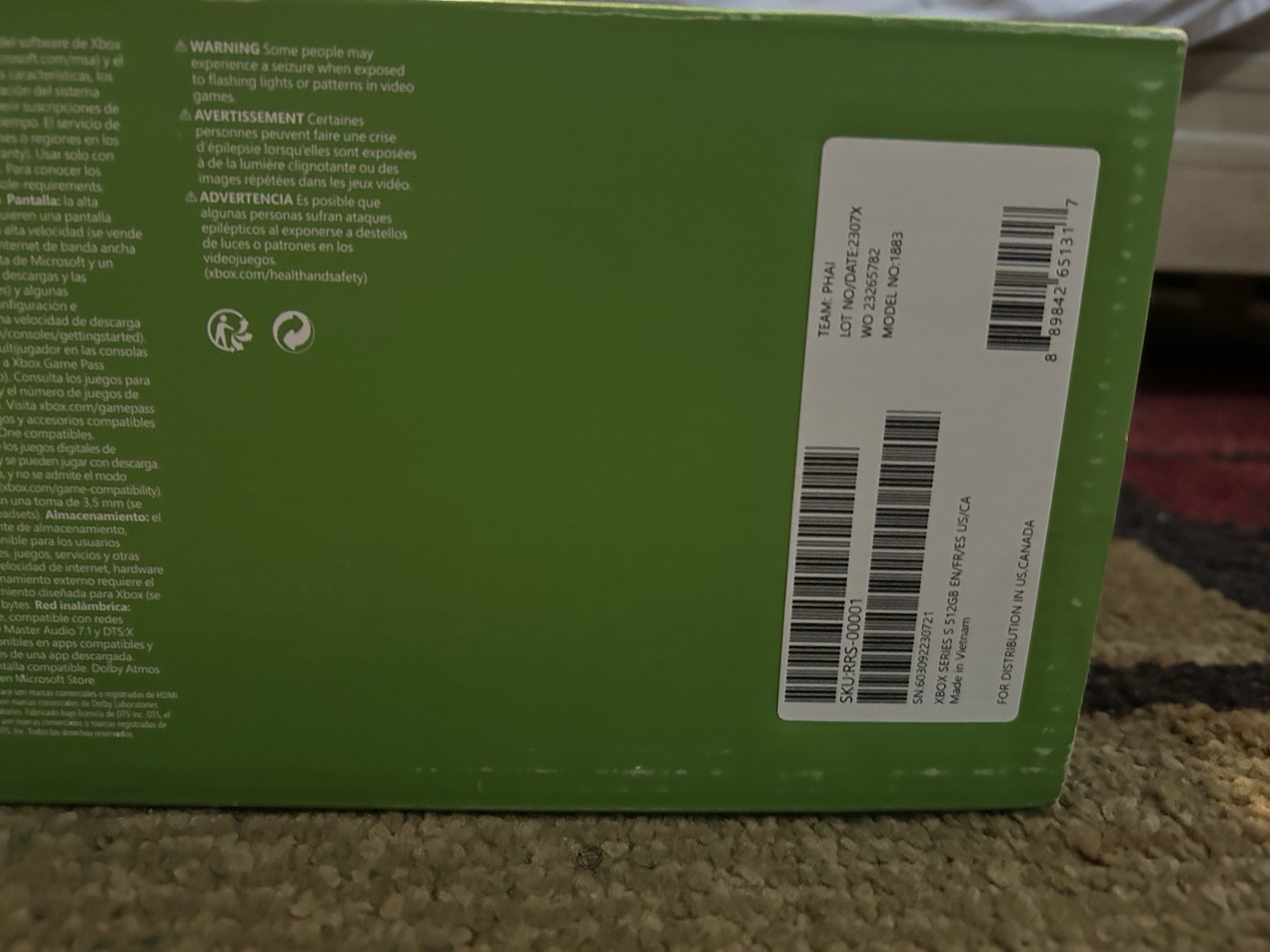 Xbox series s ASUS TUF Gaming VG279Q1A 27in FHD 165Hz 1ms IPS LED Adaptive-Sync