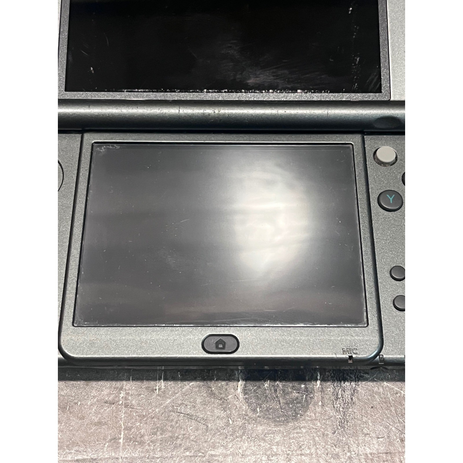 New Nintendo 3DS XL GRAY Handheld Console & OEM Charger RED-001 TESTED NO STYLUS