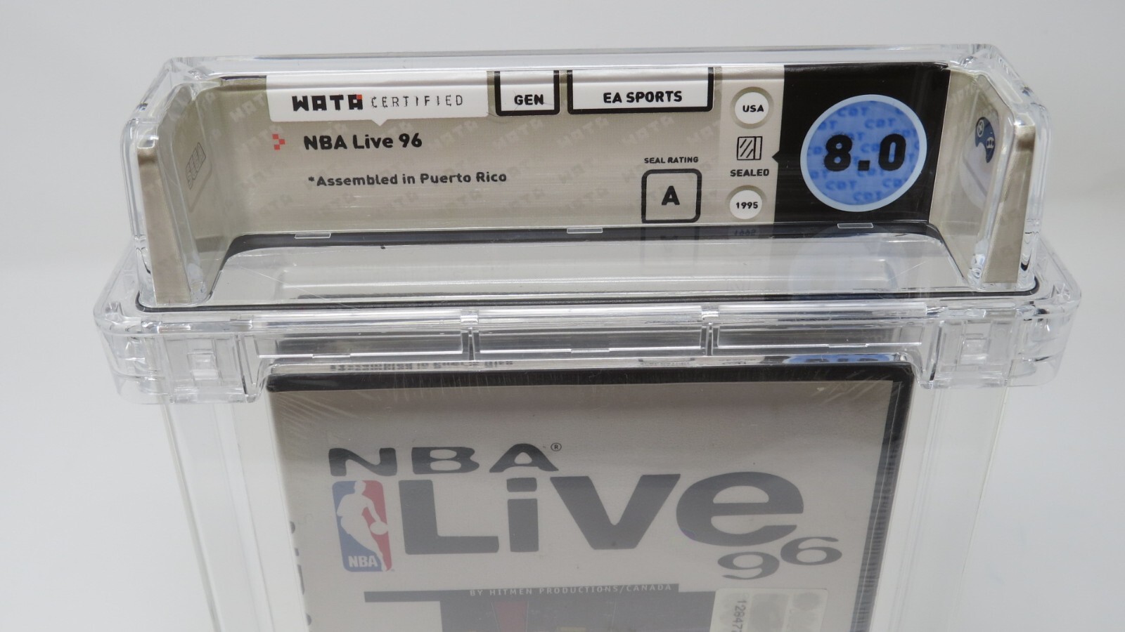 NBA Live ’96 Basketball Sega Genesis Factory Sealed Video Game Wata Graded 8.0 A