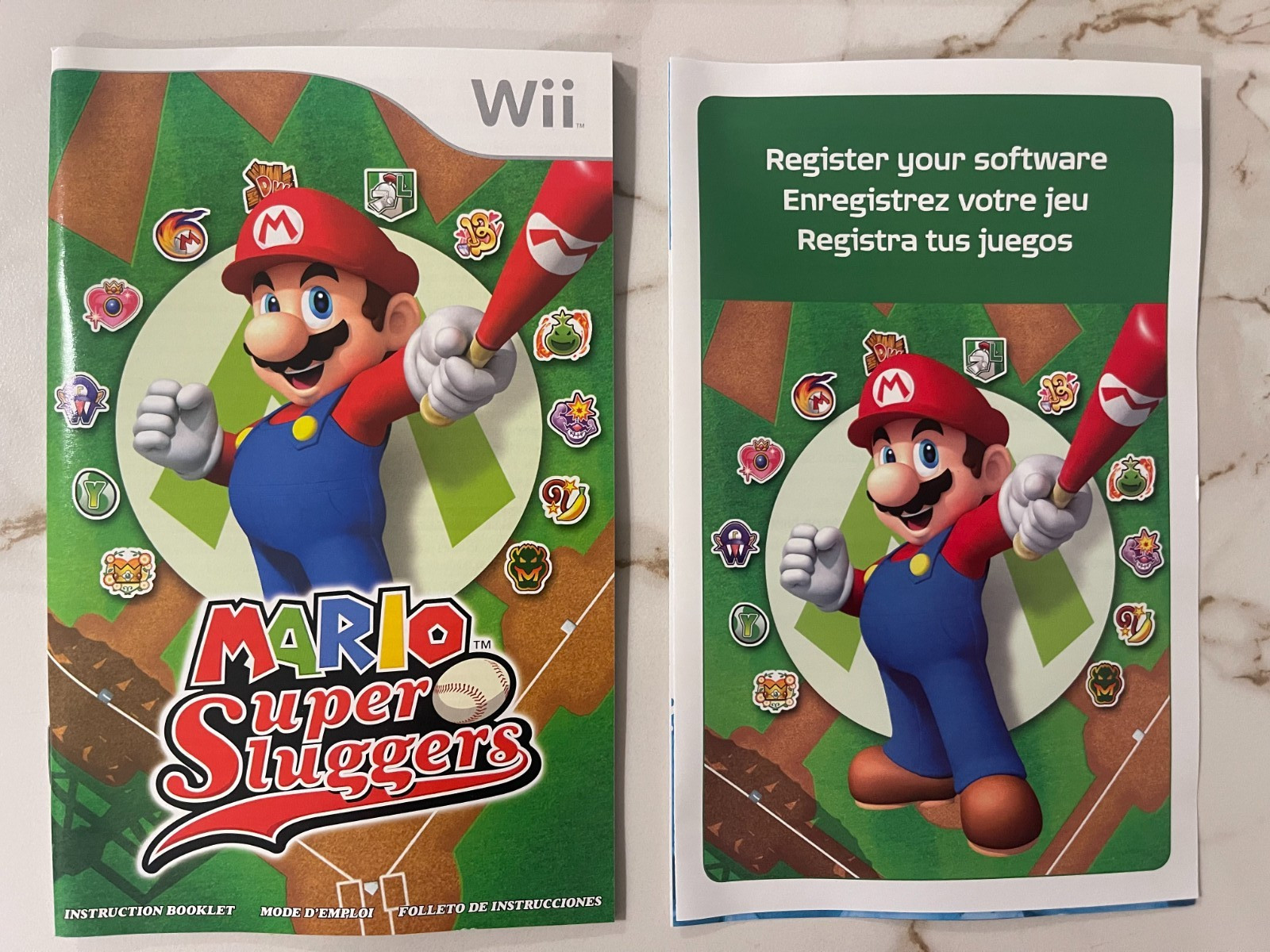 Nintendo Wii Mario Super Sluggers Tested Working With Case & Manual