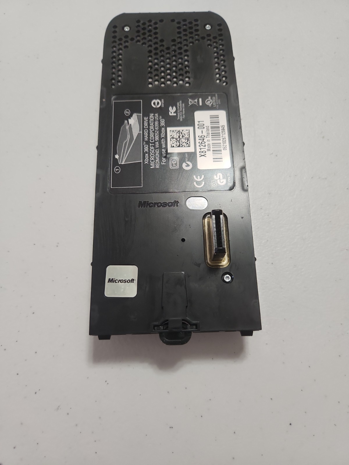 Genuine OEM Xbox 360 120GB HDD X812646-001 Microsoft External Hard Drive TESTED