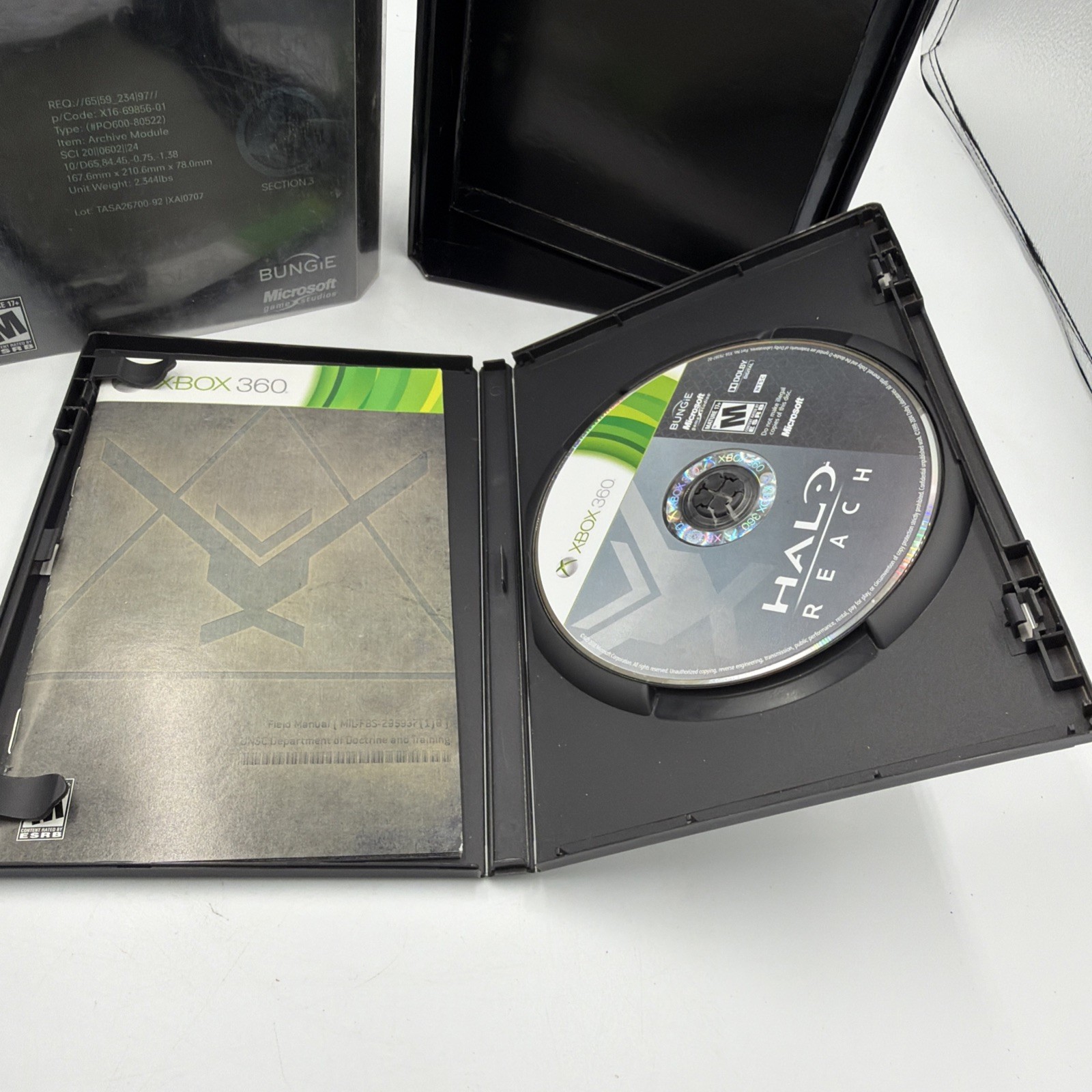 Halo: Reach – Limited Edition (Microsoft, Xbox 360, 2010) No Journal Tested