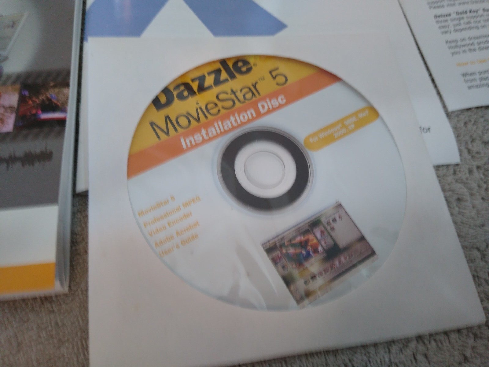 Dazzle Movie Star 5 DVD PC DVD Rom Windows Vintage