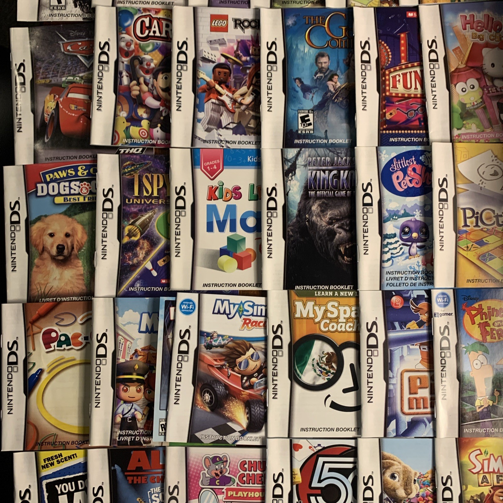 Bulk Lot of 36 / Nintendo DS / Manuals ONLY / ***No Games / Instruction Booklets