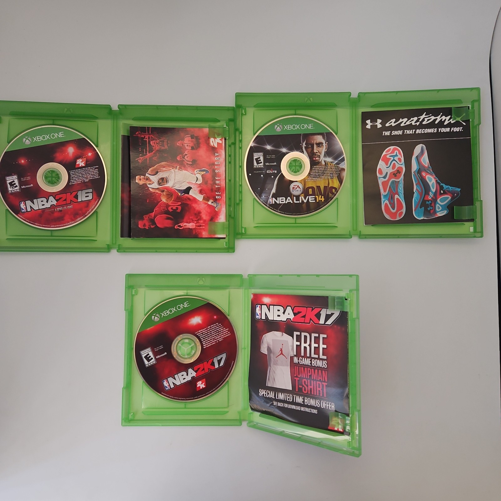 XBOX ONE NBA Package NBA2K16, NBA2K17 & NBA LIVE 14