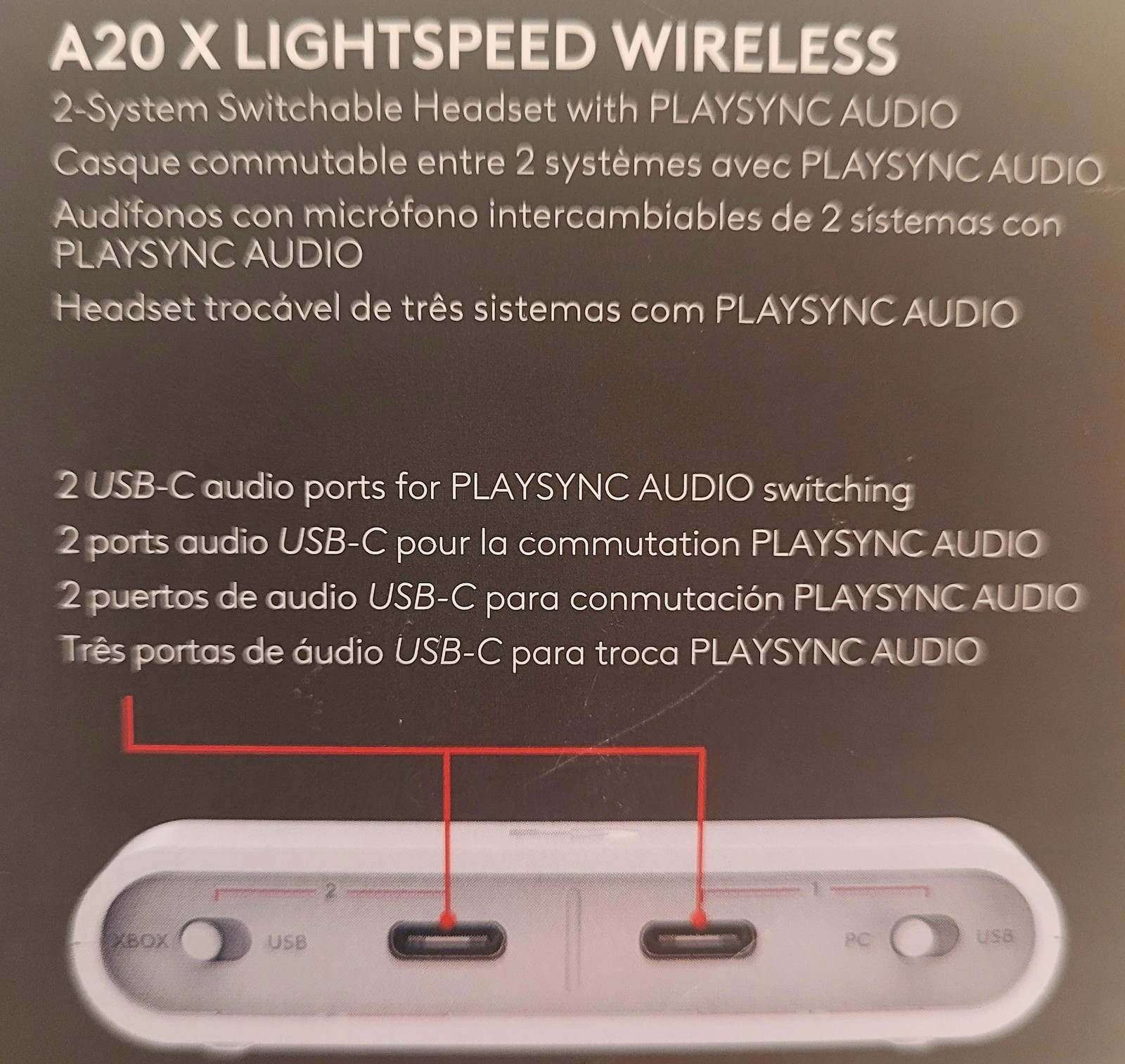 Logitech G Astro A20 X LIGHTSPEED Wireless Gaming Headset for PS5 Xbox Switch PC