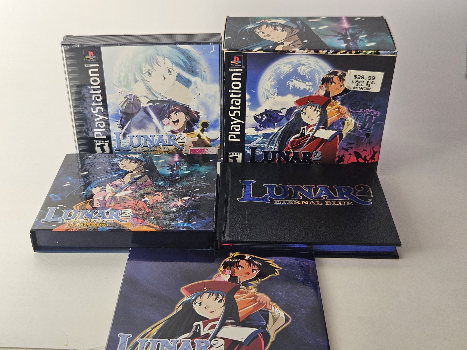 Lunar 2: Eternal Blue Complete (PlayStation 1, 2000) CIB Complete In Box