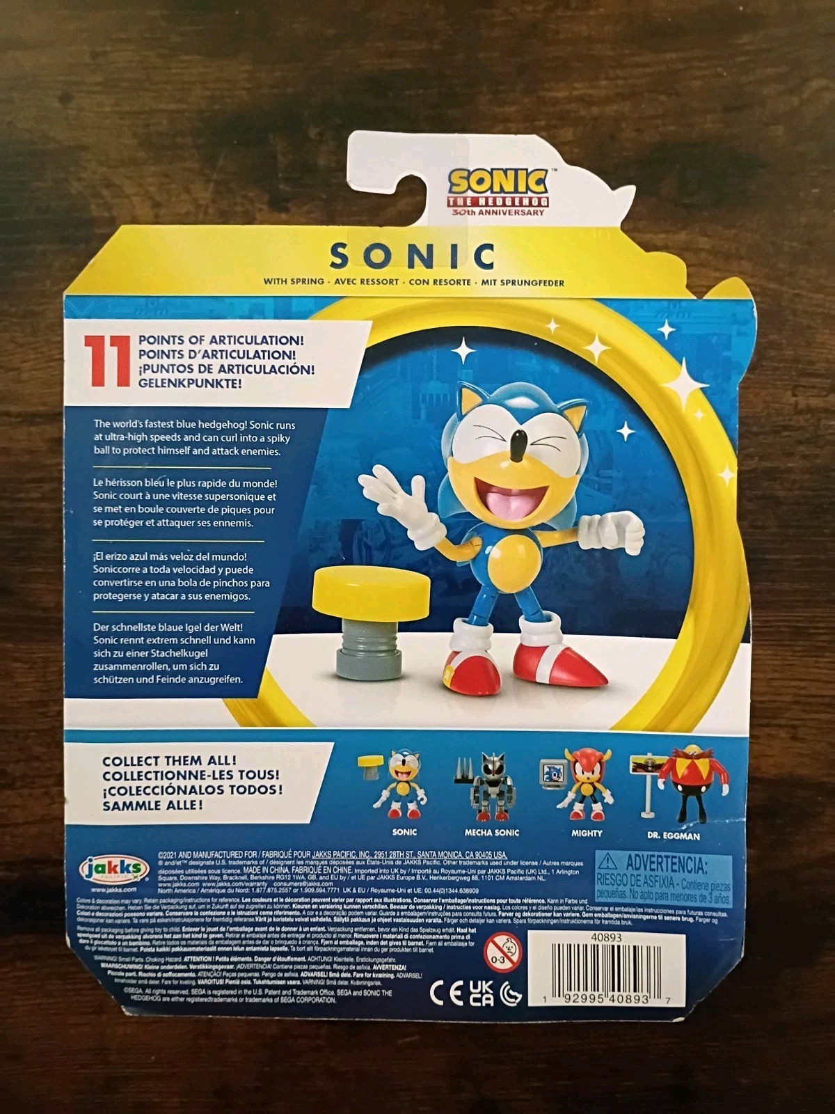 6-PK CHAOS Sonic the Hedgehog 4″ Lot Tails 35th 30th Classic Modern Jakks SEGA