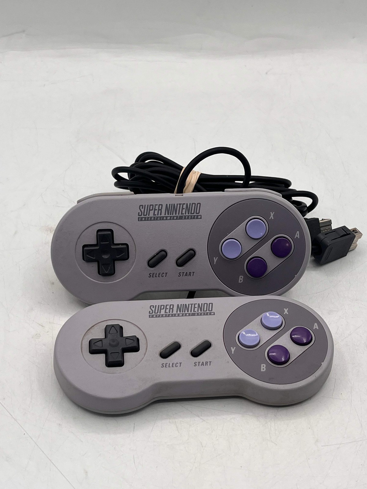 Nintendo Super NES Control Deck CLV-201 Video Game System Silver