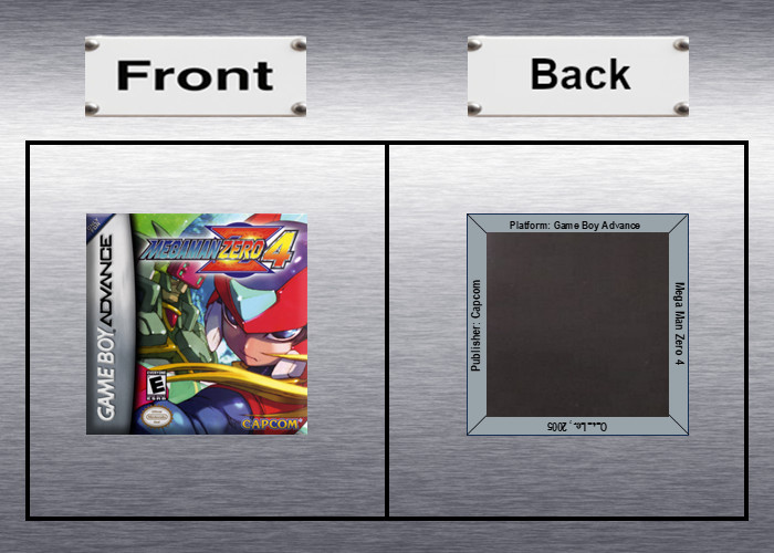 Mega Man Zero 1, 2, 3, 4 Video Game Box Art *GBA* High Quality Magnet / Set