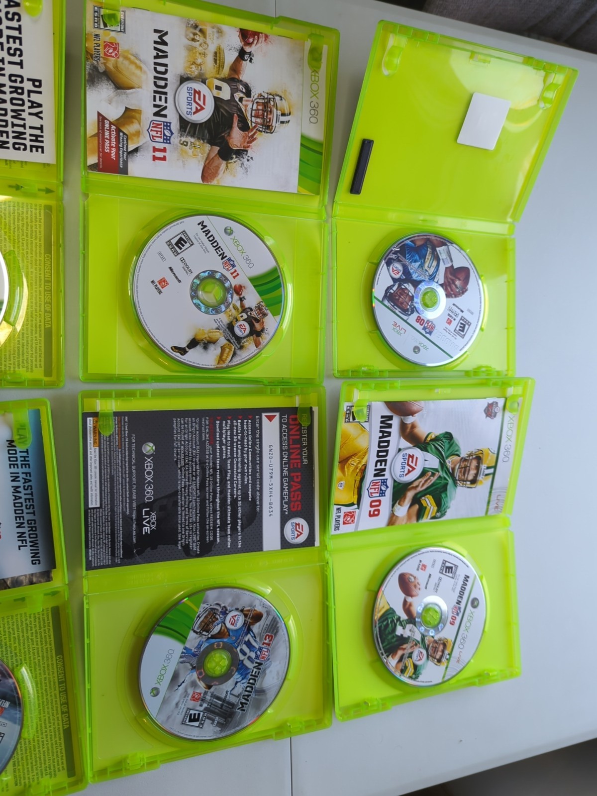 Madden NFL – Microsoft Xbox 360 Tested Bundle Lot