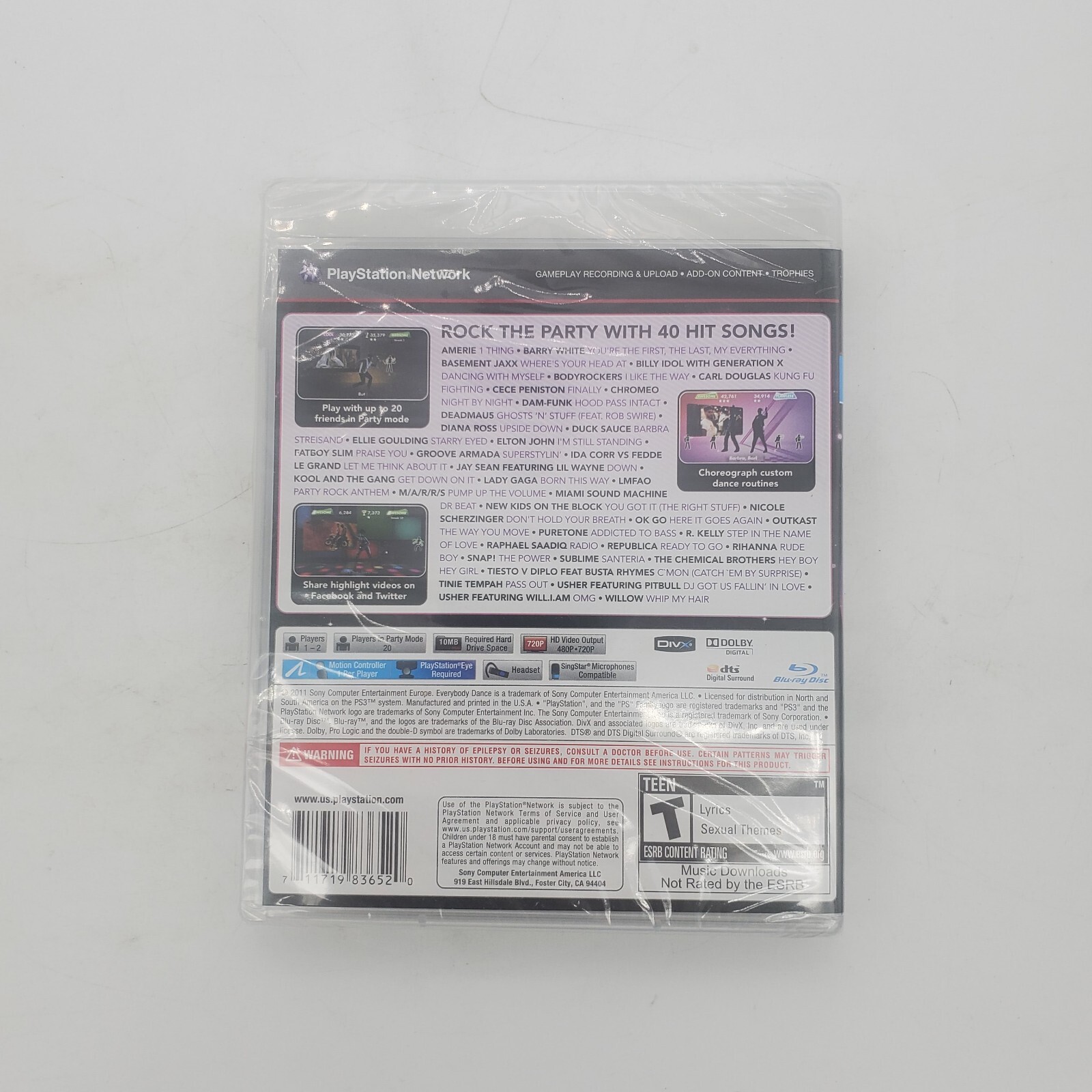 Everybody Dance 2 (Playstation 3 PS3) NEW SEALED – SHIPS FREE!