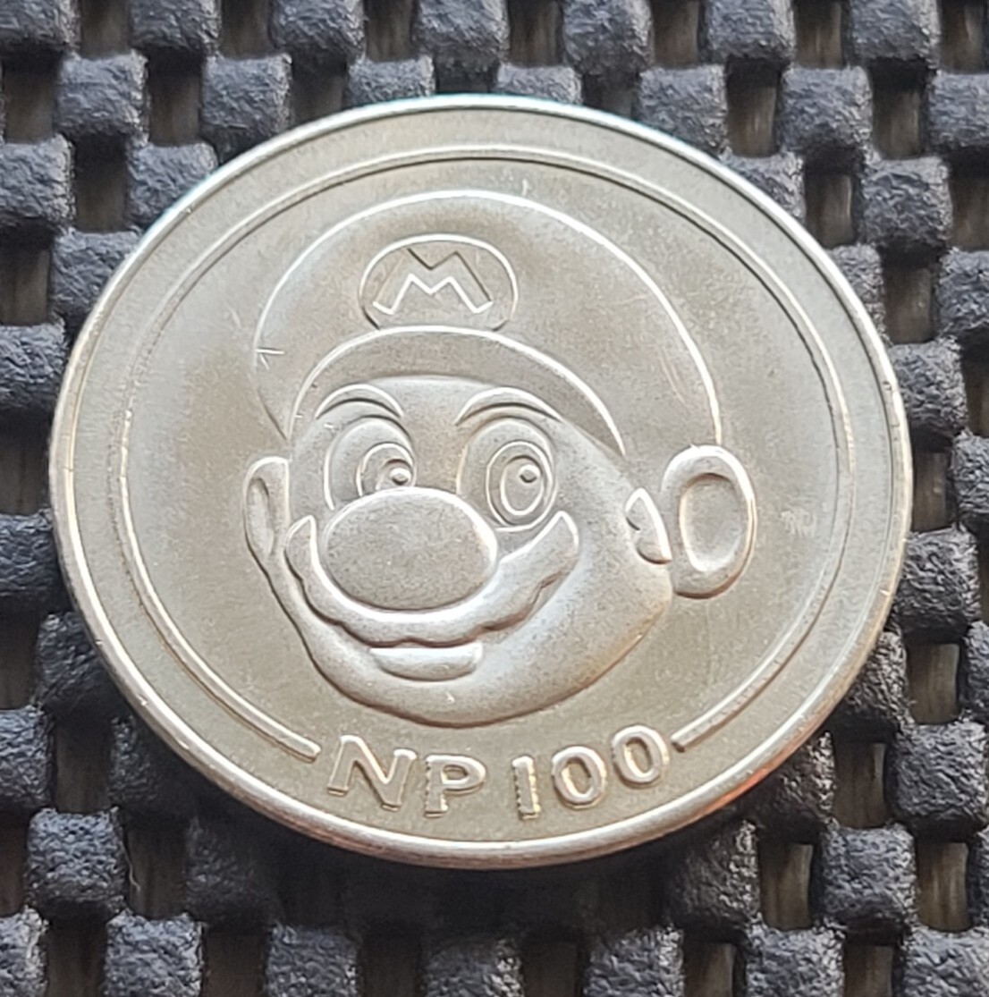 Nintendo Employee Power 100 PROTOTYPE Mario Coin Medal Rare Promo N64 SNES GBA