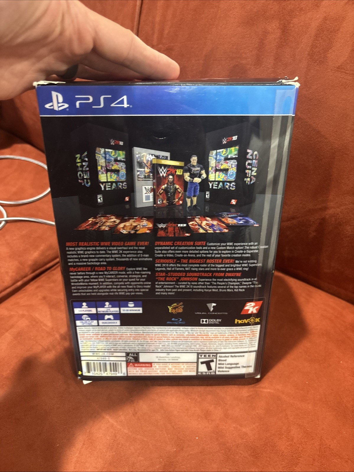 WWE 2K18 Cena (Nuff) Collector’s Edition (PlayStation 4 PS4) Complete Auto Relic