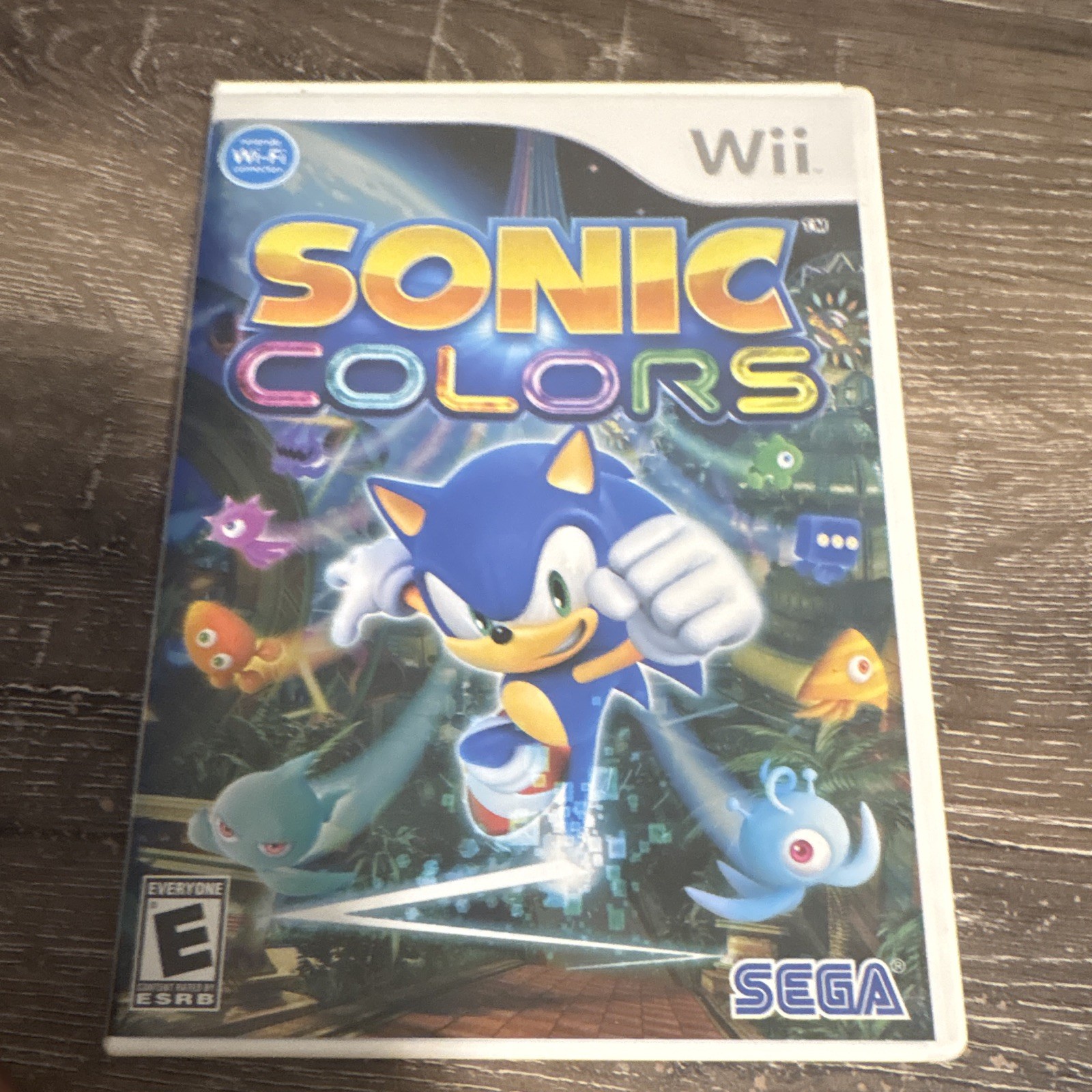 SEGA Sonic Colors Nintendo Wii Platformer Game E-Everyone Nintendo Wi-Fi