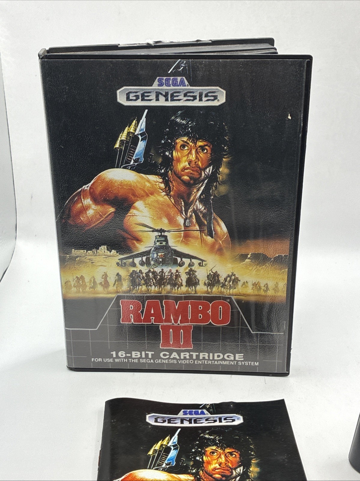 SEGA GENESIS RAMBO 3 COMPLETE IN BOX CIB RARE AUTHENTIC