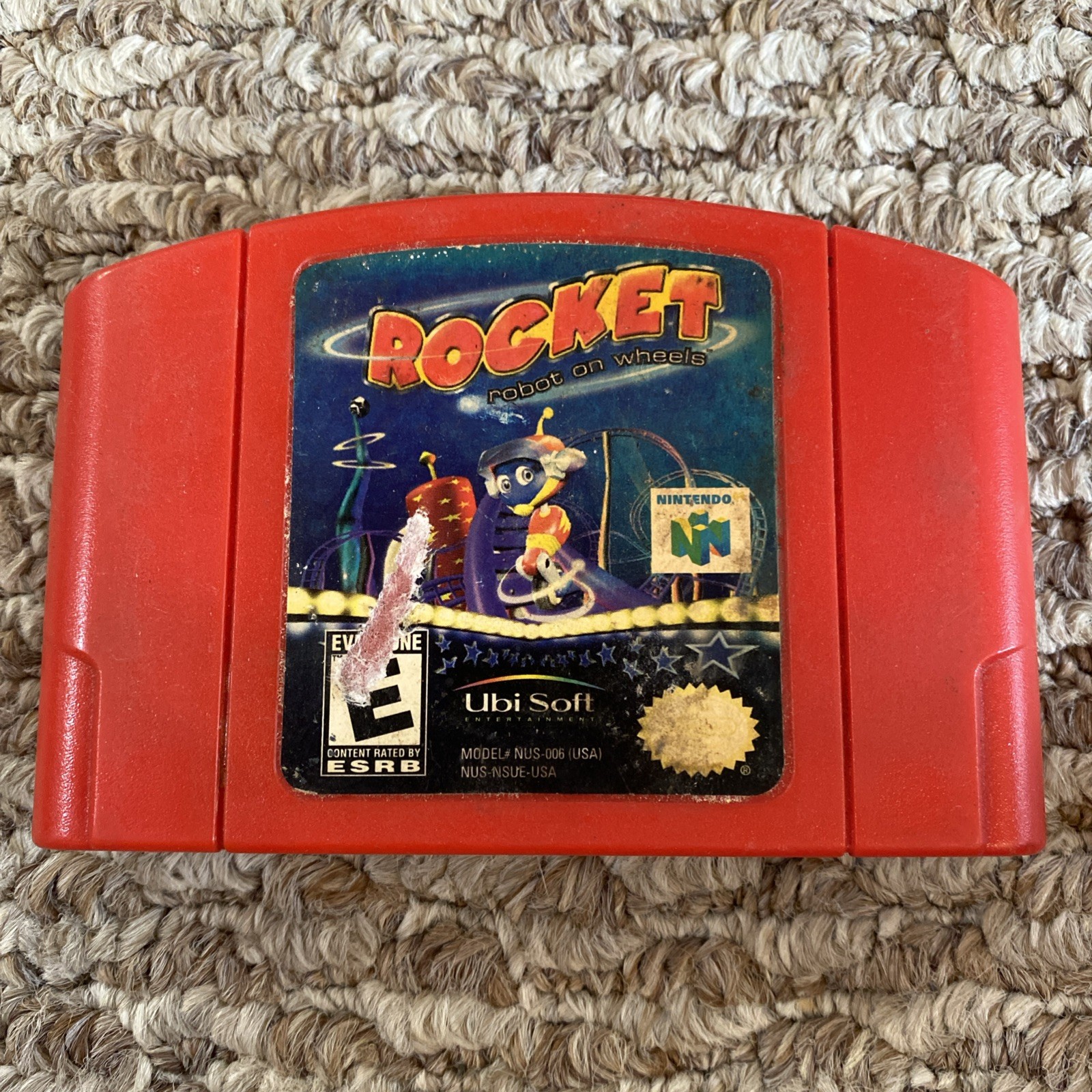 Rocket: Robot on Wheels Nintendo N64 Cartridge Tested Authentic
