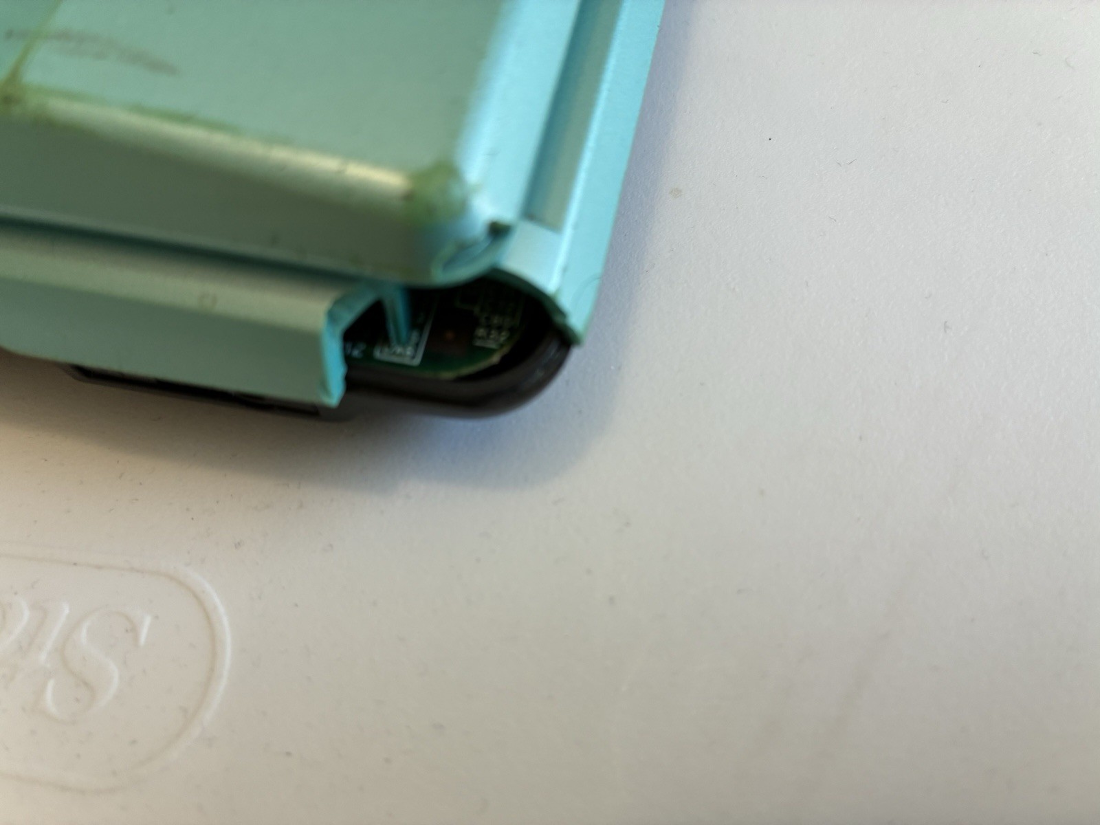 Original Turqoise Nintendo DS Console NTR-001 with defects and no charger