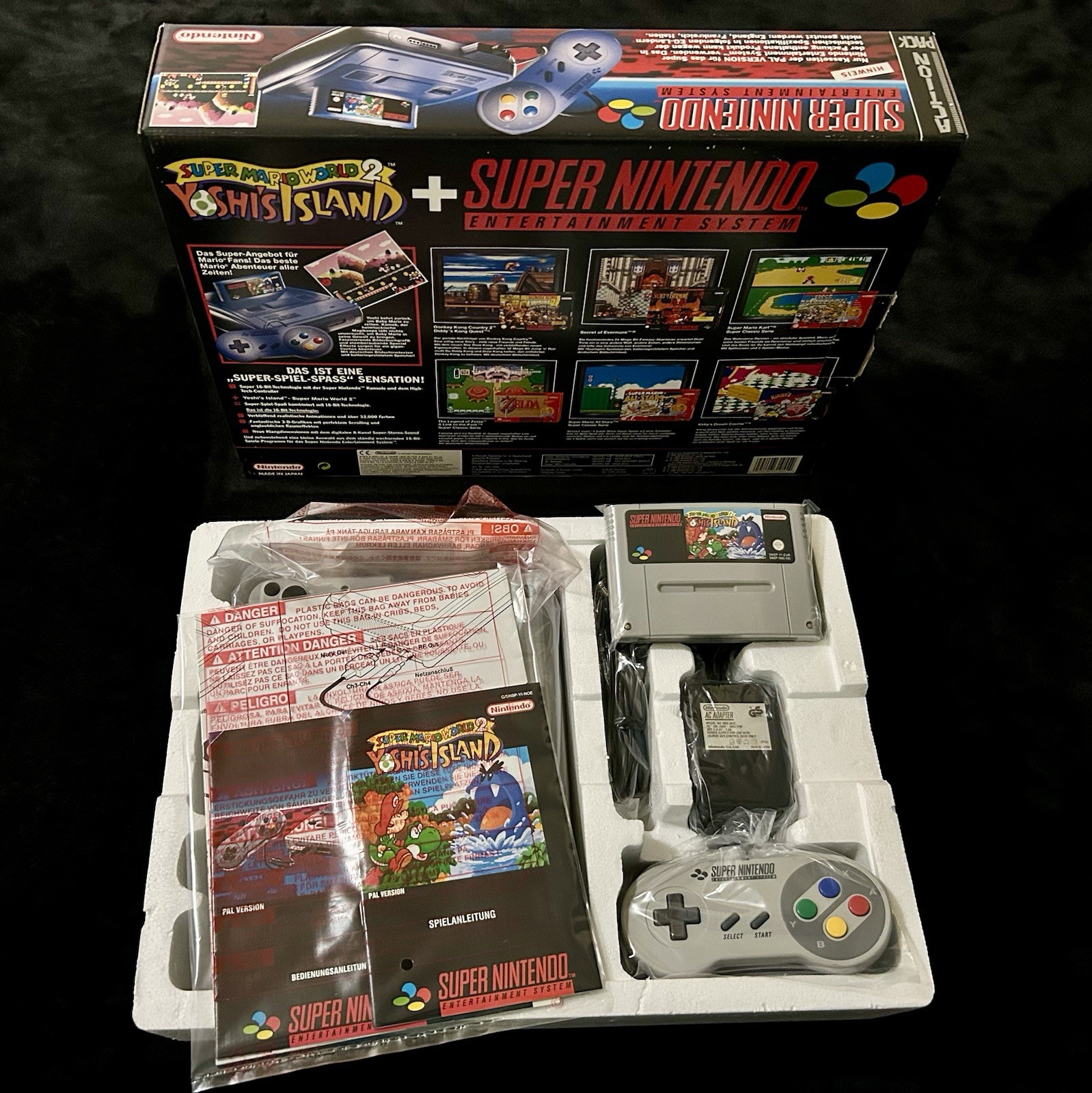 SUPER NINTENDO YOSHI’S ISLAND 2 CONSOLE SET ULTRA RARE (ONLY ONE ON EBAY) NEW!!!