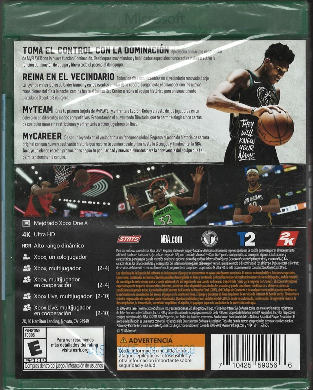 NBA 2K19 Xbox One (Brand New Factory Sealed US Version) Xbox One,Xbox One
