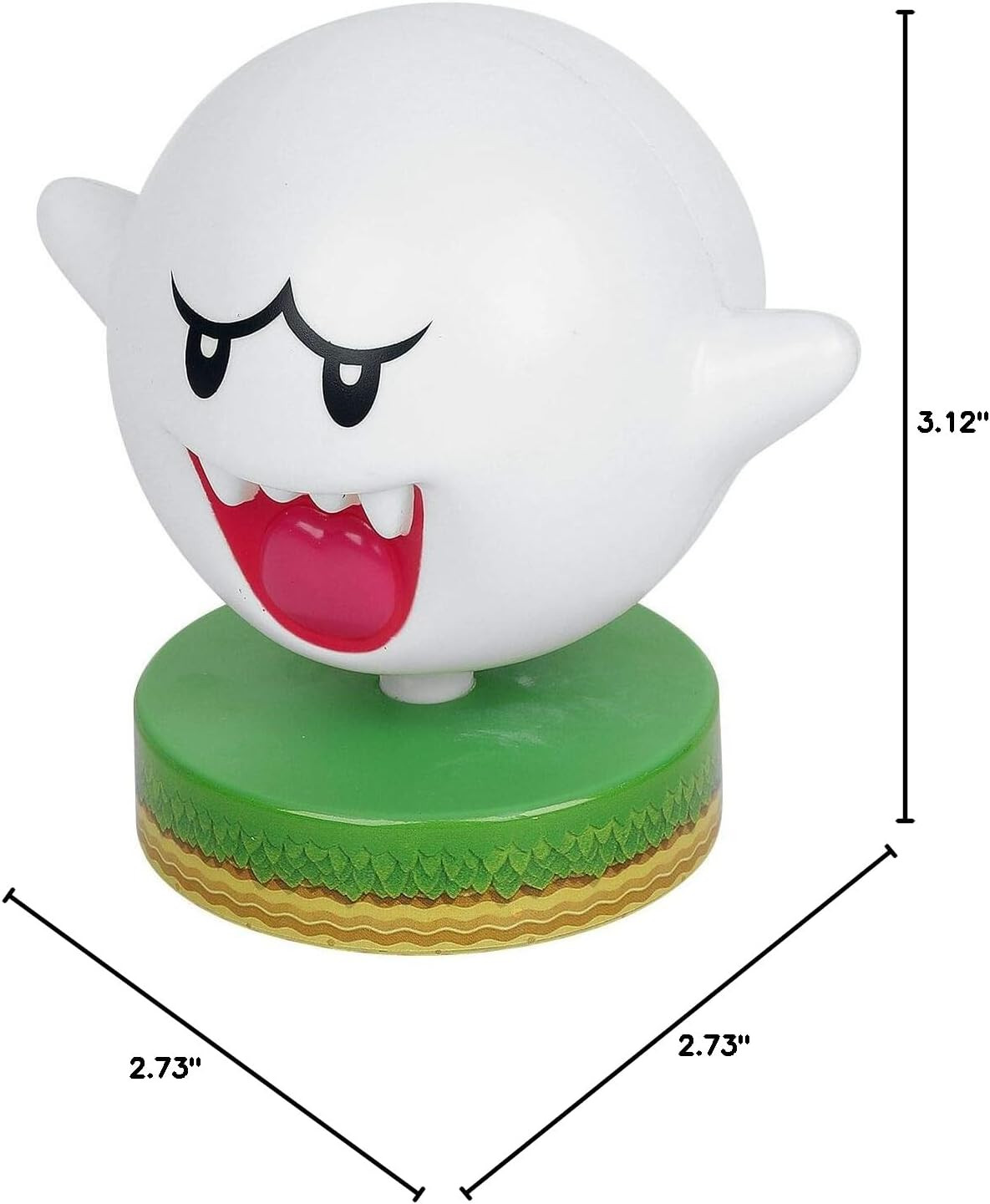 Super Mario Icons Boo Light – 10Cm LED Character Light, Battery Powered, Officia