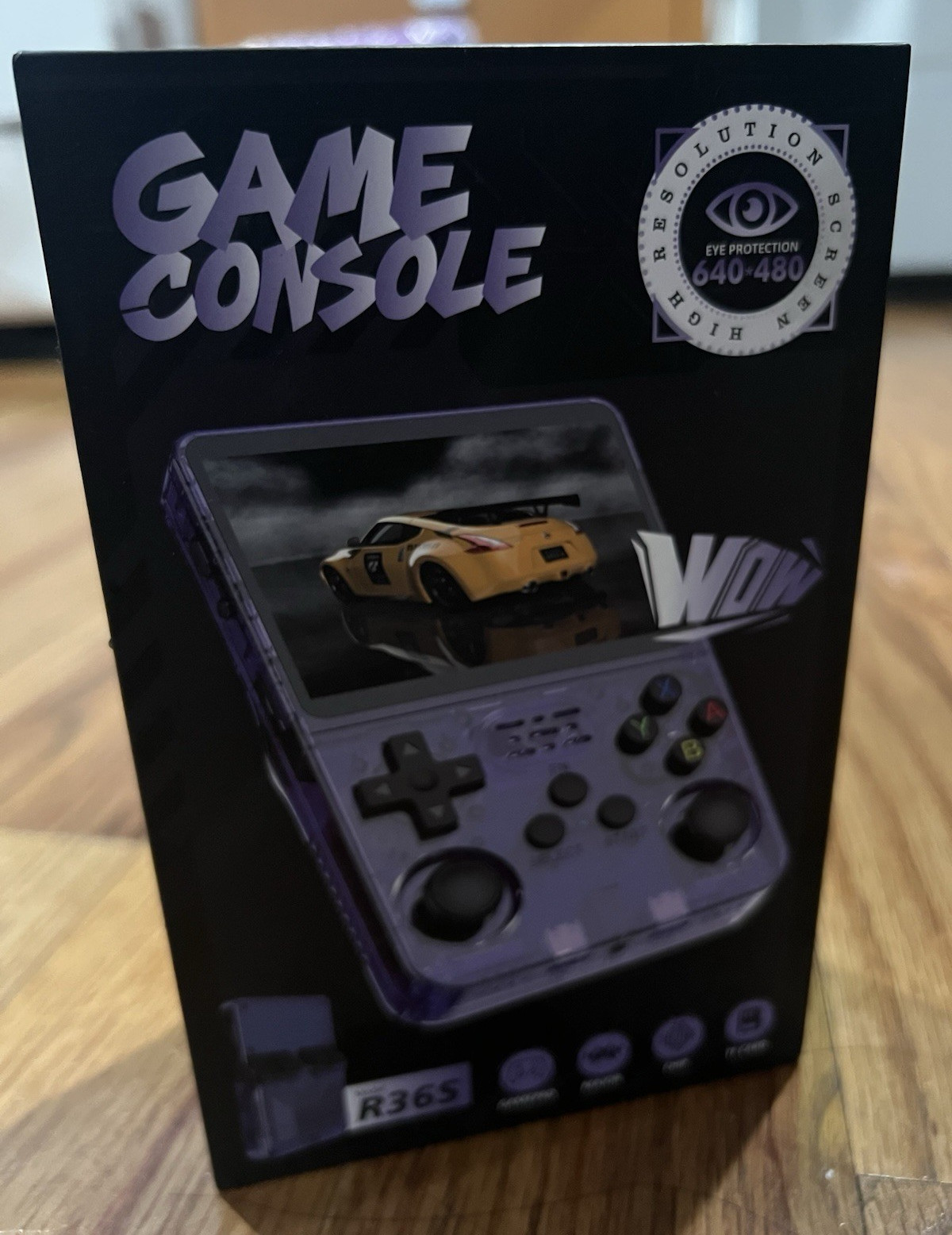 R36S Handheld Game Console 128GB 640×480 Linux Wi-Fi USB-C White