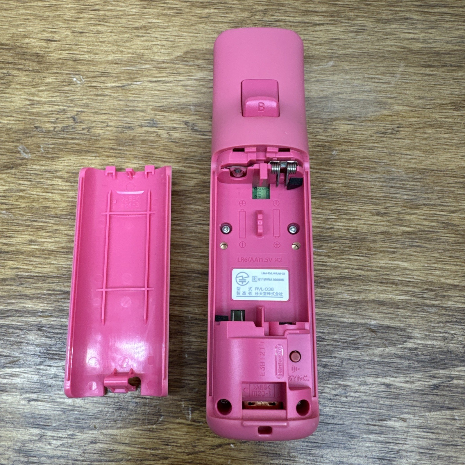 Nintendo Wii Remote Motion Plus Pink OEM Controller RVL-036 Tested Wiimote