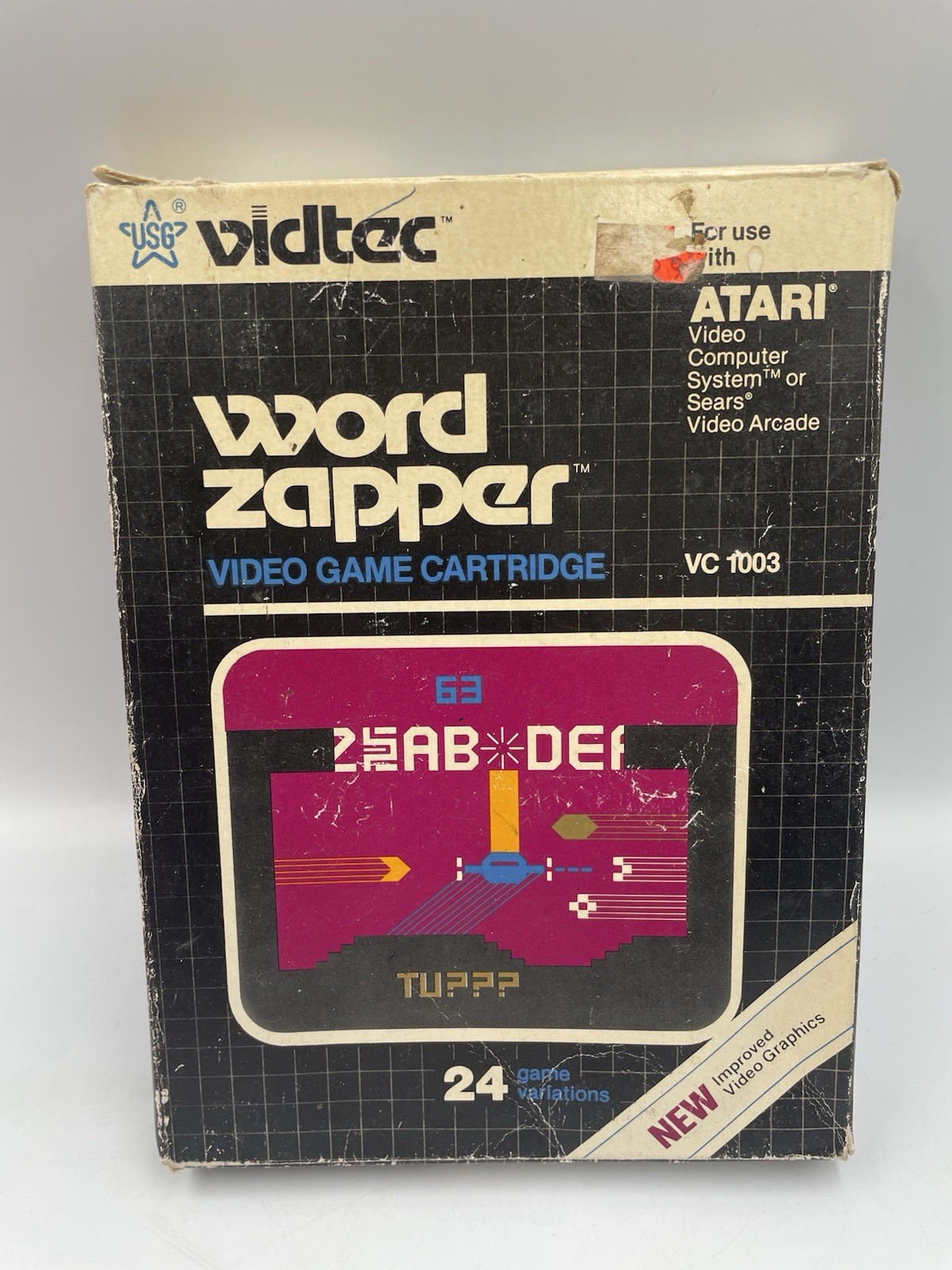 Atari 2600 – WORD ZAPPER with Original Box – Tested & WORKS
