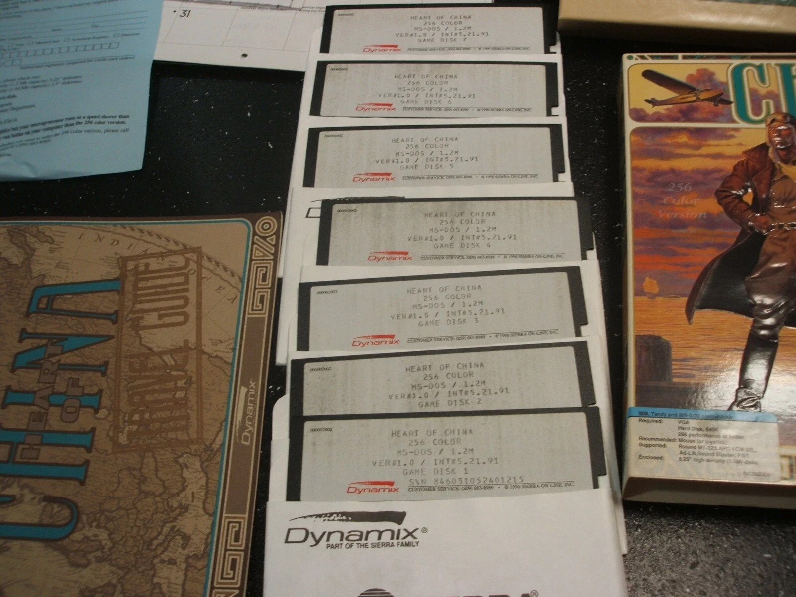Heart Of China PC Adventure Game Dynamix MS-DOS Tandy IBM Big Box